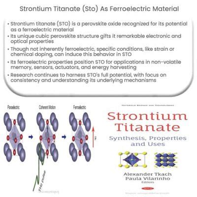  Strontium Titanate: นวัตกรรมเซรามิกสำหรับแบตเตอรี่ขั้นสูงและโซลาร์เซลล์ที่ได้ประสิทธิภาพสูง!